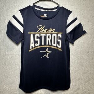 Houston Astros Ladies Starter Shirt Size medium Navy, Gold and White‎ MLB